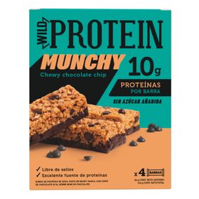 Barra Proteína Wild Protein Munchy Choco Chips 4 un.