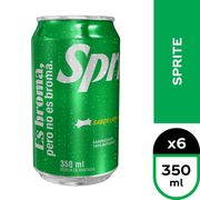 Pack 6 un. Bebida Sprite Lata 350 ml