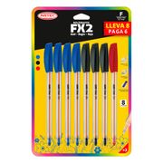 Bolígrafos Punta Fina Artel Azul 4 un. + Negro 3 un. + Rojo 1 un.