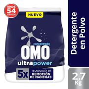 Detergente Polvo Omo Matic Ultra Power Bolsa 2.7 kg