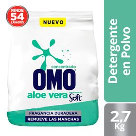 Detergente Polvo Omo Matic Ultra Power Aloe Vera Bolsa 2.7 kg