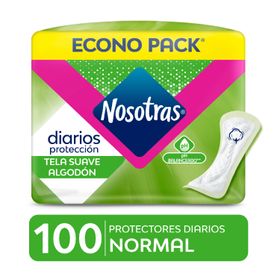 Protectores Diarios Nosotras Cortos Normal 100 un.