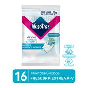 Pañitos Húmedos Íntimos Nosotras Frescura Extrema 16 un.