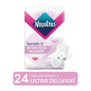 Toallas Higiénicas Nosotras Sensitiv Ultra Invisible 24 un.