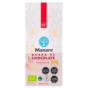 Chocolate Amargo Manare Orgánico Sin Azcúcar 90% Cacao  100 g