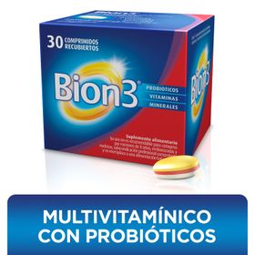 Multivitamínico Bion3 Con Probióticos 30 Comprimidos