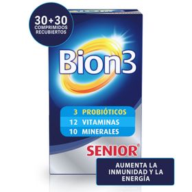 Pack Multivitamínico Bion3 Senior Con Probióticos