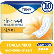 Toallas Incontinencia Tena Discreet Maxi 10 un.