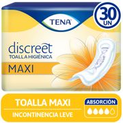 Toallas Incontinencia Tena Discreet Maxi 30 un.