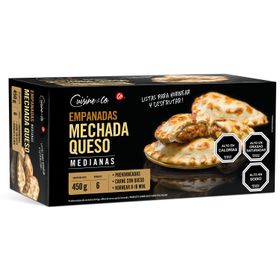 Empanada Mediana Mechada Queso 6 un. 450 g