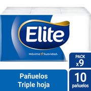 Pañuelos Elite Triple Hoja Aloe Vera 9 un.