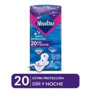 Toallas Higiénicas Nosotras Extra Protección Invisible 20 un.