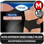 Ropa Interior Desechable Tena Pants Discret M 10 un.