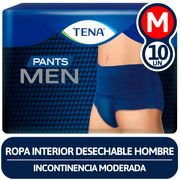 Ropa Interior Desechable Tena Pants Men Ch/M 10 un.