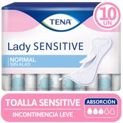 Toalla Normal Tena Lady Sensitive 10 un.