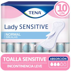 Toalla Normal Tena Lady Sensitive 10 un.