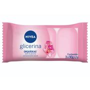 Jabón Barra Nivea Orquídeas 90 g 3 un.