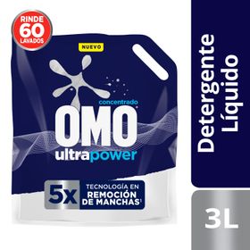Detergente Líquido Omo Matic Ultra Power Doypack 3 L