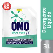 Detergente Líquido Omo Ultra Power Soft Aloe Vera Doypack 3 L