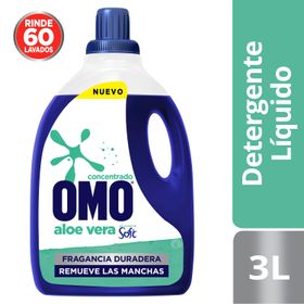 Detergente Líquido Omo Ultra Power Soft Aloe Vera 3 L