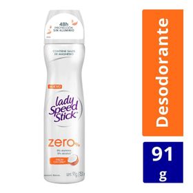 Desodorante Spray Lady Speed Stick Zero% Coconut 91 g