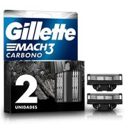Repuestos Máquina de Afeitar Gillete Mach3 Carbón 2 un.