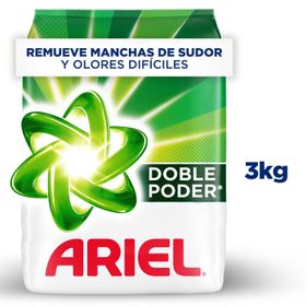Detergente Polvo Ariel Doble Poder 3 kg