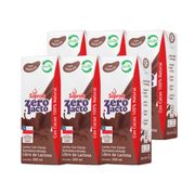 Pack 6 un. Leche Soprole Sin Lactosa Chocolate 200 ml