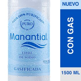 Agua Manantial Con Gas 1.5 L
