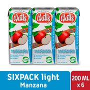 Pack 6 un. Néctar Watt's Manzana Light 200 cc