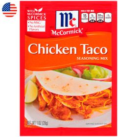 Sazonador Para Tacos McCormick Pollo 28 g