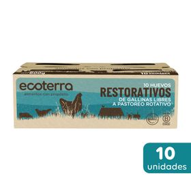 Huevos Ecoterra Gallinas Libres Regenerativos 10 un.