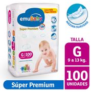 Pañales Emubaby Súper Premium Talla G 100 un.