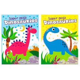 Súper Pega Dinosaurios (Colección de 2 títulos)