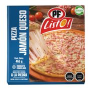 Pizza Listo Congelada Jamón Queso 465 g