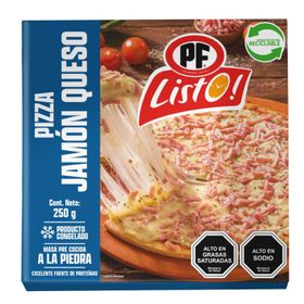 Pizza jamón queso individual 250 g