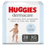 Pañales Huggies Dermacare Talla XG 38 un.