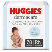 Pañales Huggies Dermacare Talla RN 78 un.