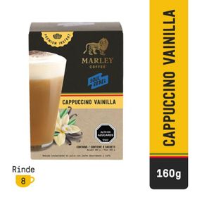Café Sobres Marley Coffee Soul Rebel Cappuccino Vainilla 160 g 8 un.
