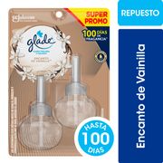 Pack Repuesto Desodorante Ambiental Glade Vainilla 2 un. 21 ml