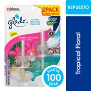 Pack Repuesto Desodorante Ambiental Glade Moras Silvestres 2 un. 21 ml