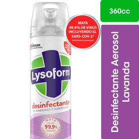 Desinfectante Lysoform Lavanda Aerosol 360 cc