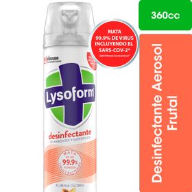 Desinfectante Lysoform Floral Aerosol 360 cc