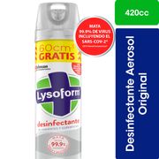 Desinfectante Lysoform Original Bonus Aerosol 420 cc