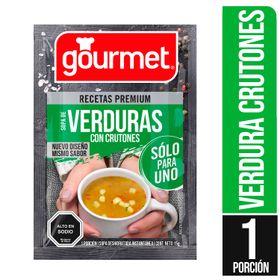Sopa Para Uno Gourmet Verduras Con Crutones 15 g