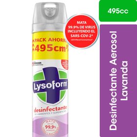 Desinfectante Lysoform Lavanda Aerosol 495 cc