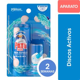 Limpiador de Inodoro Discos Adhesivos Pato Purific Floral Aplicador + Repuesto 12 g