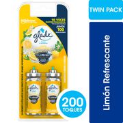 Desodorante Ambiental Glade Toque Limón Refrescante 2 un. 9 g