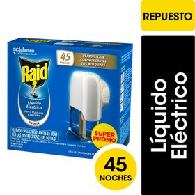 Insecticida Raid Eléctrico Mosquitos y Zancudos + Aparato