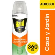 Insecticida Raid Essentials Casa y Jardín 360 ml